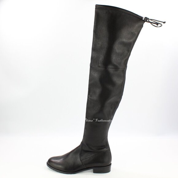 NEW Stuart Weitzman Lowland Over-the-Knee Boots-Black Leather – Small Feet - Picture 4 of 16